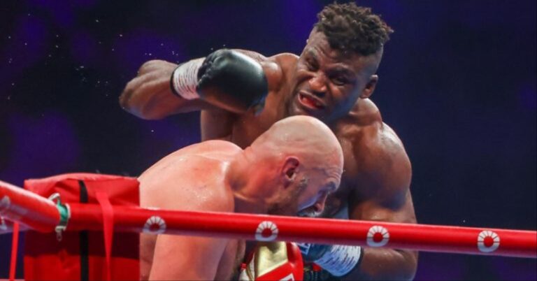 Ex-UFC star Francis Ngannou laments not kicking Tyson Fury during boxing fight: ‘I can’t believe he elbowed me’