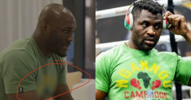 Video – UFC blur out ex-Champion Francis Ngannou’s name from Kamaru Usman’s shirt in new Embedded episode