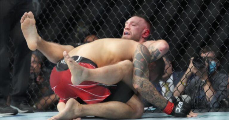 Conor McGregor reveals reason for bizarre guillotine attempt on UFC foe Dustin Poirier: ‘The leg was already broken’