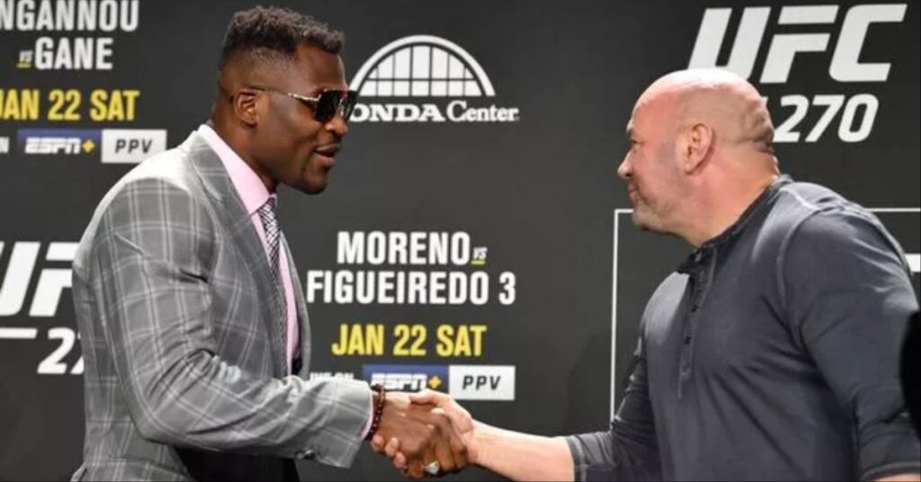 Dana White calls Francis Ngannou fight unbelievable Tyson Fury it was crazy