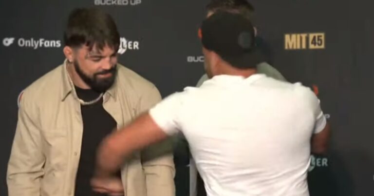 ‘Platinum’ Mike Perry and Eddie Alvarez Traded Body Shots During their BKFC 56 Face-Off
