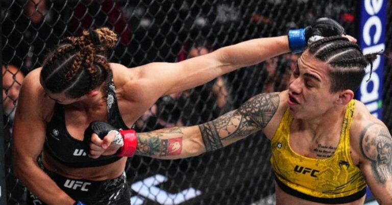 Jessica Andrade Smashes Through Mackenzie Dern, Scores second-Round TKO – UFC 295 Highlights