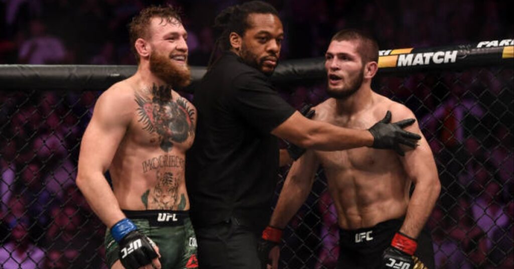 Conor McGregor hits out at UFC enemy Khabib Nurmagomedov for retiring he's a little fool he went running