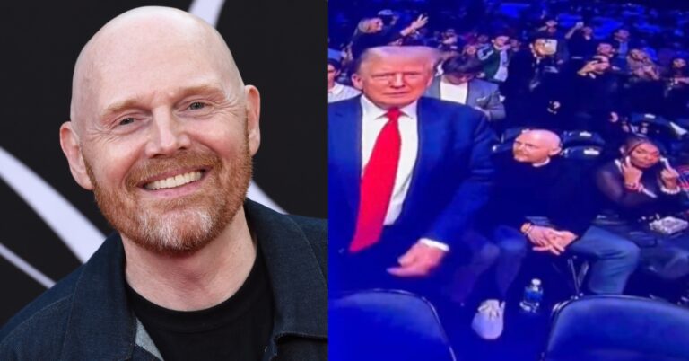 Comedian Bill Burr Defends His Wife After She Flipped Off Former U.S. President Donald Trump at UFC 295