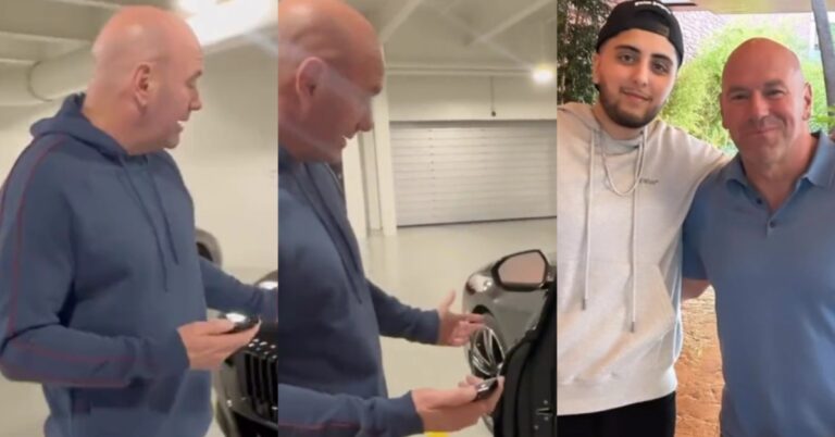 Dana White Gifted Brand New BMW by YouTuber ‘Razzaqlocks’ days after Receiving 500k in Poker Chips