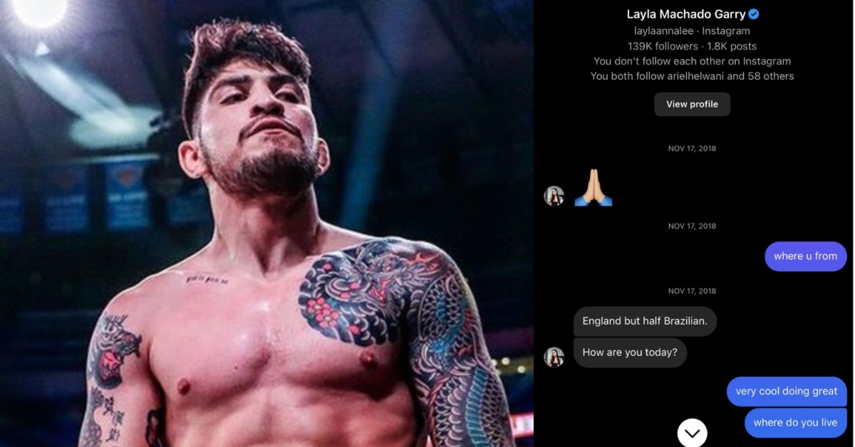 Dillon Danis Stirs the Pot, Shares DMs between Himself and UFC Star Ian Garry's Wife, Layla Anna-Lee 1 Dillon Danis Ian Garry Layla Anna-Lee