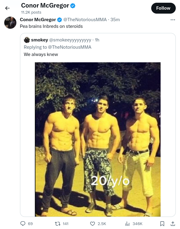 Conor McGregor says 'Abdulmanap is doing tumbles in his grave' Following Usman Nurmagomedov's Failed Drug Test 4 Screenshot 2023 11 12 3.32.09 PM