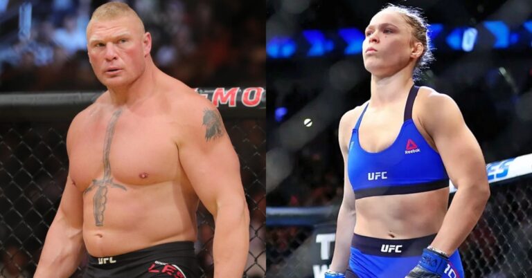 Dana White axes rumored fight returns for Brock Lesnar, Ronda Rousey at UFC 300: ‘I get why everybody asks’