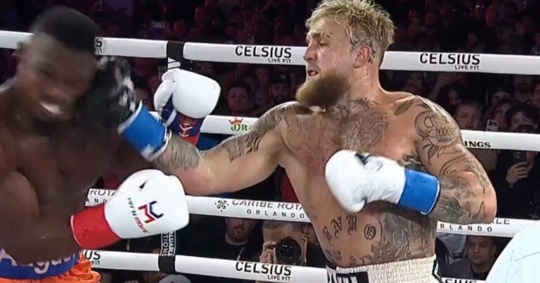 Jake Paul Flattens Andre August in the opening round with brutal uppercut – Paul vs. August (Highlights)