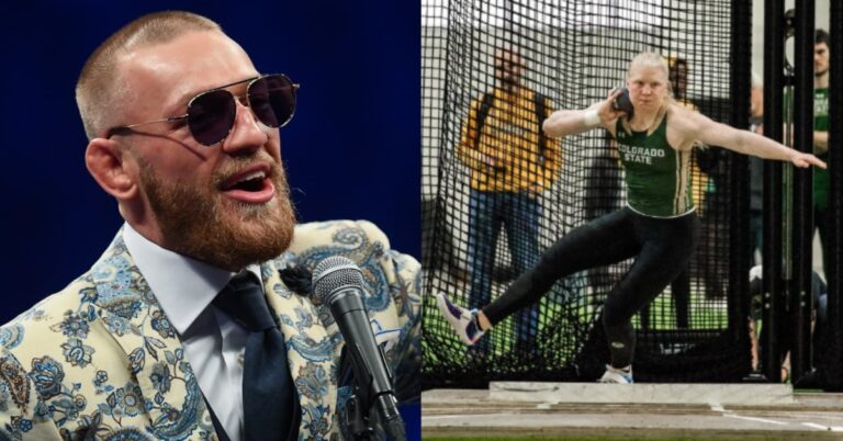 Conor McGregor Reacts to Brock Lesnar’s daughter, Mya Lesnar, breaking CSU Shot Put record: ‘Wow! Incredible!’