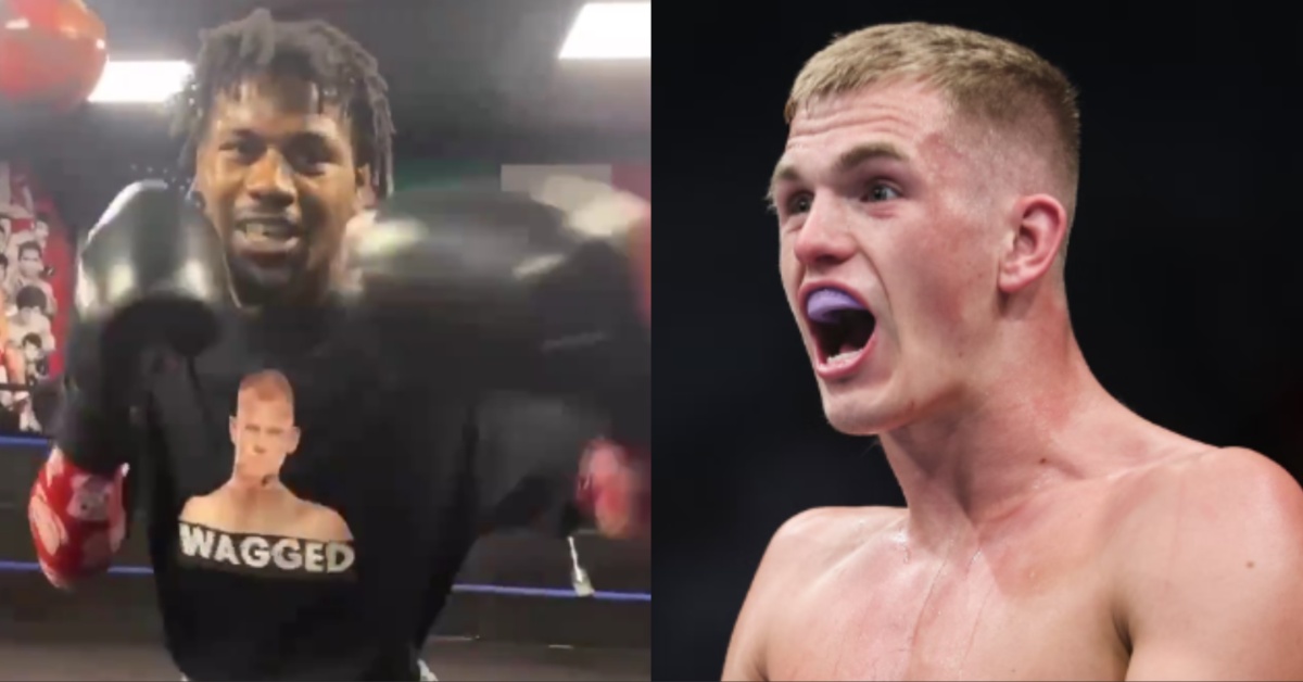 Video - UFC star Kevin Holland shows off Hilarious Ian Garry 'Wagged' T-Shirt during recent training session 1 Kevin Holland and Ian Garry