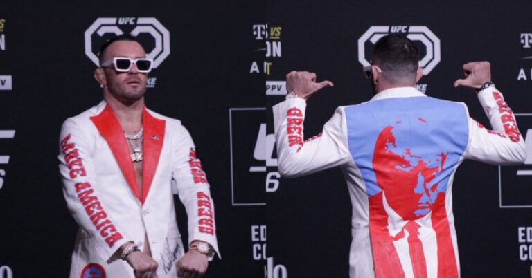 Video – Colby Covington wears Donald Trump gifted suit ahead of UFC 296: ‘He’ll be putting that belt around my waist’