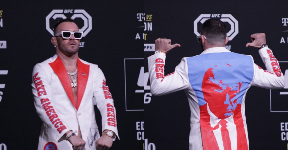 Colby Covington wears Donald Trump gifted suit ahead of UFC 296 he'll be putting that belt around my waist