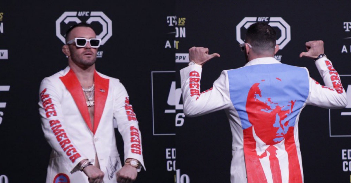 Video - Colby Covington wears Donald Trump gifted suit ahead of UFC 296: 'He'll be putting that belt around my waist' 1 Colby Covington wears Donald Trump gifted suit ahead of UFC 296 he'll be putting that belt around my waist