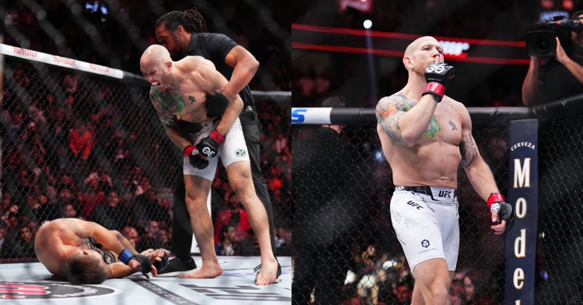 Josh Emmett lands gruesome one punch knockout win over Bryce Mitchell convulsing UFC 296