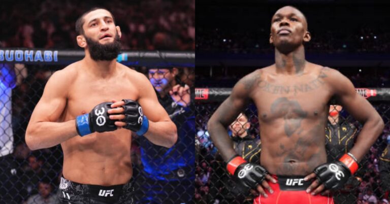 Khamzat Chimaev teases fight with Israel Adesanya amid links to blockbuster return on UFC 300 card