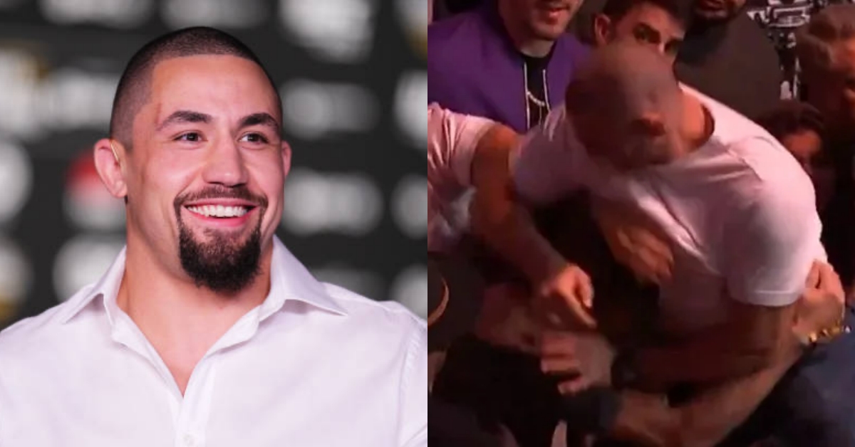 Robert Whittaker calls bluff on Strickland - du Plessis brawl at UFC 296 it looked fake mate