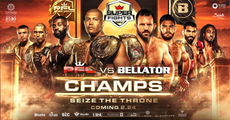 PFL vs Bellator Supercard Officially Set For February 24 in Riyadh Featuring Four Champion vs. Champion Fights