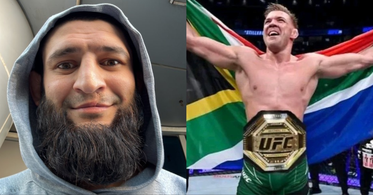 Khamzat Chimaev Reacts to Dricus Du Plessis' Middleweight Title Win at UFC 297: 'It's My Time Now' 1 Khamzat Chimaev and Dricus Du Plessis