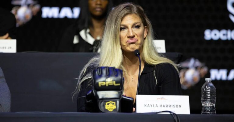 Kayla Harrison addresses concern over bantamweight move in UFC 300 debut: ‘I don’t believe in cutting weight’