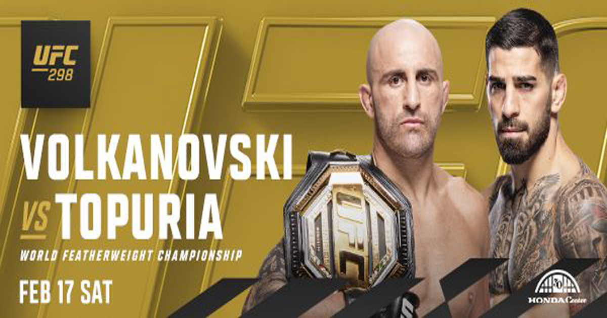 UFC 298: Volkanovski vs. Topuria Fight Card, Betting Odds, and Event