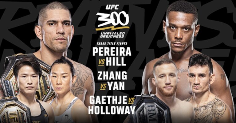 UFC 300: Alex Pereira vs. Jamahal Hill: Fight Card, Betting Odds, Start Time