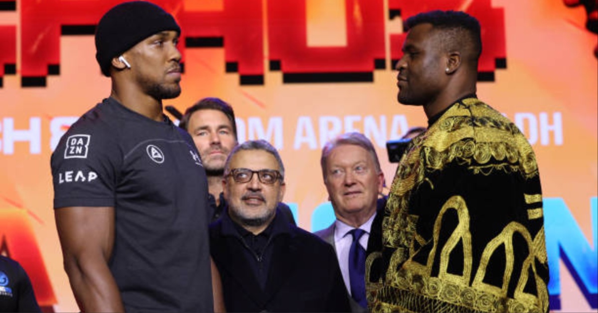Francis Ngannou sends chilling message to Anthony Joshua ahead of fight I'm going to take his soul