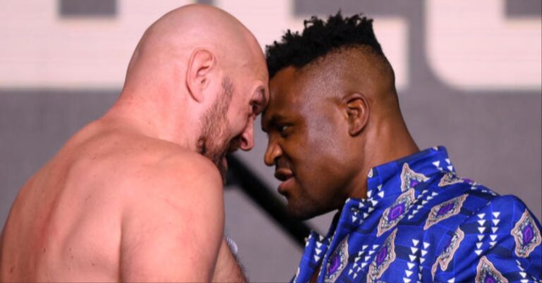 Tyson Fury claims Francis Ngannou should ‘Get on his knees’, thank him for boxing fight: ‘He needs to thank me’