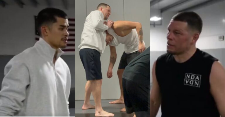 Rumble streamer Sneako trains with ex-UFC star Nate Diaz days after getting bloodied by Sean Strickland