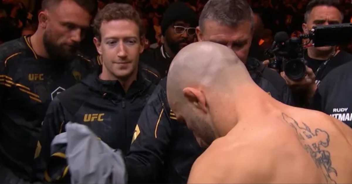 Mark Zuckerberg’s painfully awkward appearance at UFC 298 is going viral: ‘Still went better than Threads’