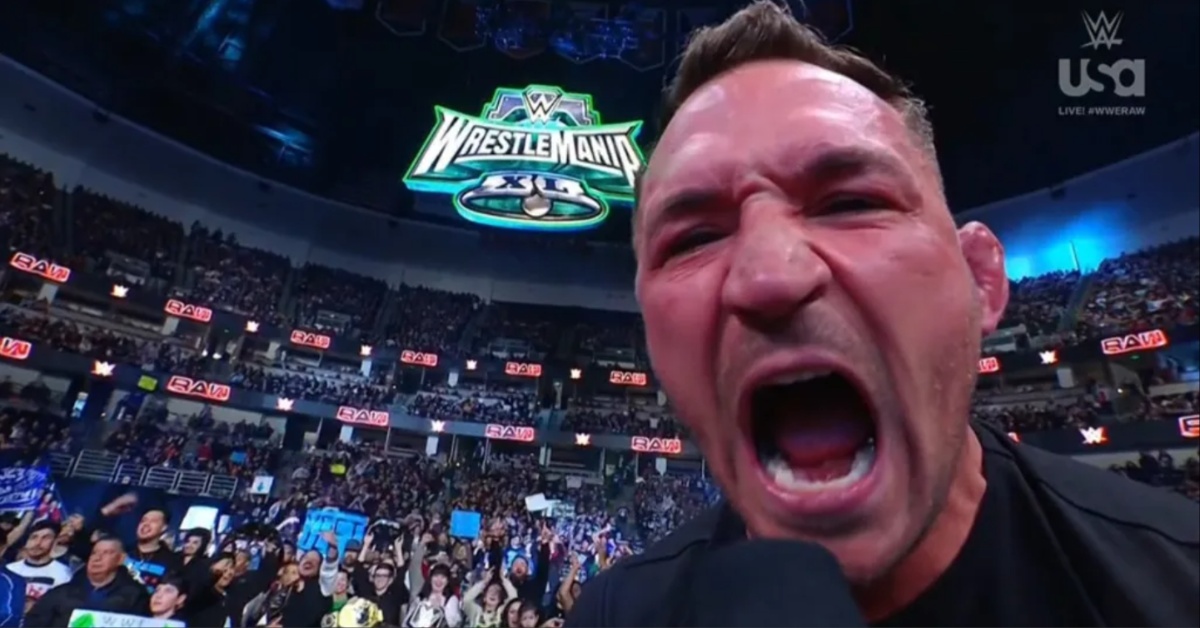 Michael Chandler issues promo to Conor McGregor at WWE event we have unfinished business