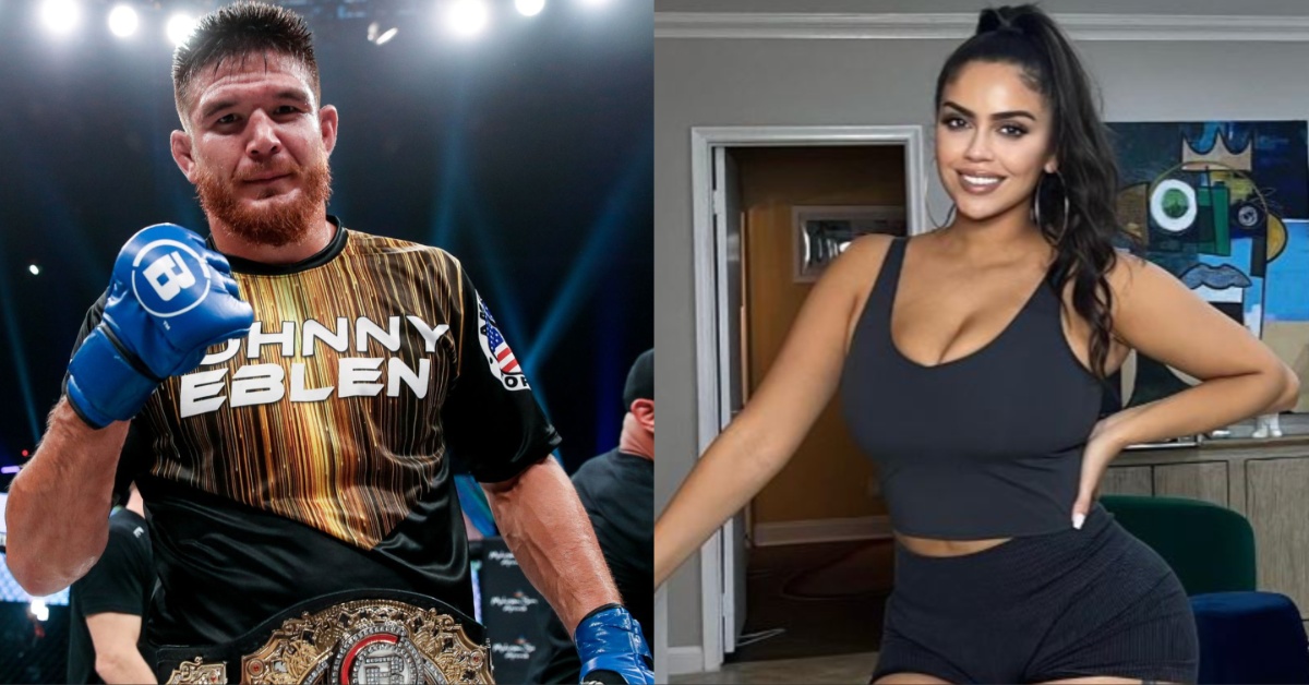 Johnny Eblen’s girlfriend, OnlyFans model Jessenia Rebecca, threatens to dump him if he loses at PFL vs. Bellator