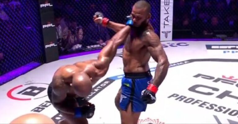 Yoel Romero punishes Thiago Santos’ lead leg en route to unanimous decision – PFL vs. Bellator Highlights