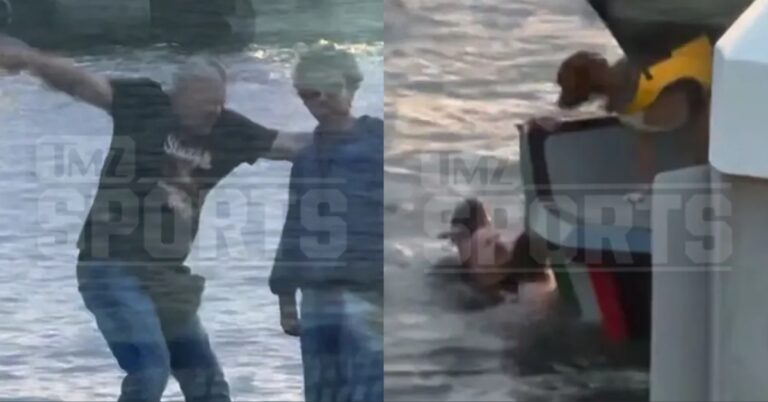 Video – UFC legend Chuck Liddell falls off a boat and into the San Diego Bay