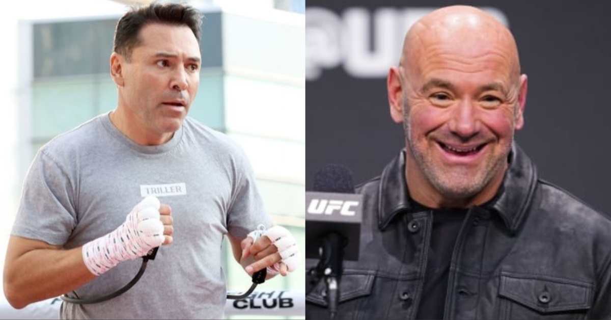 Oscar De La Hoya challenges UFC CEO Dana White to fight in a potential co-main event with Garcia vs O'Malley 1 Oscar De La Hoya