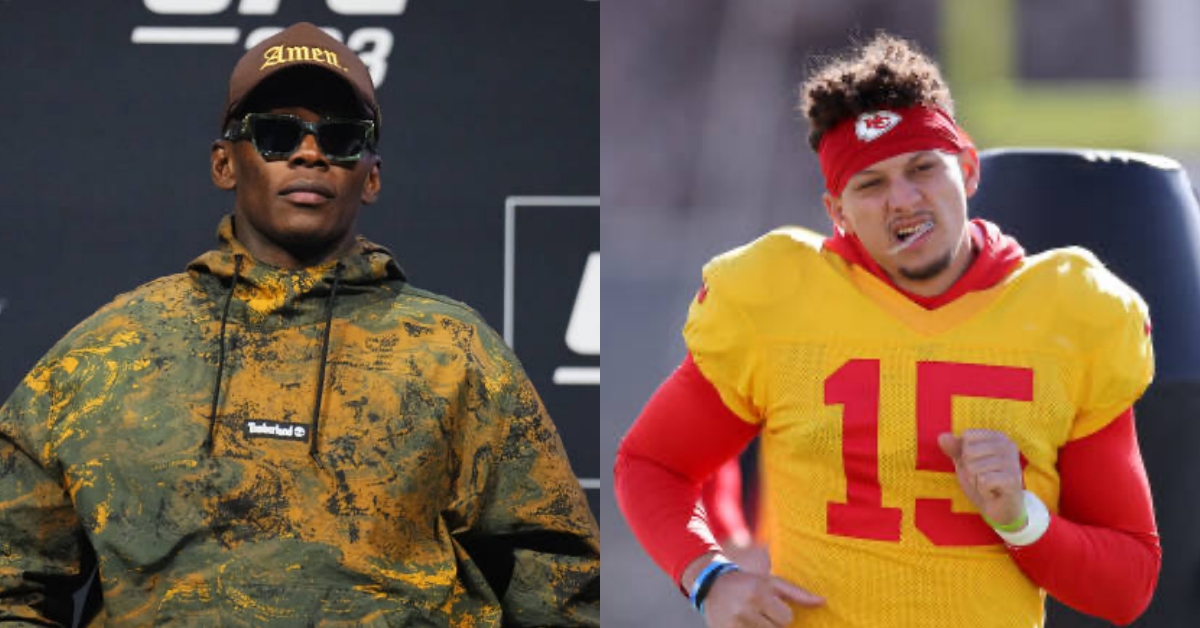 Israel Adesanya places $20,000 bet on Patrick Mahomes to win MVP award at tonight's Super Bowel