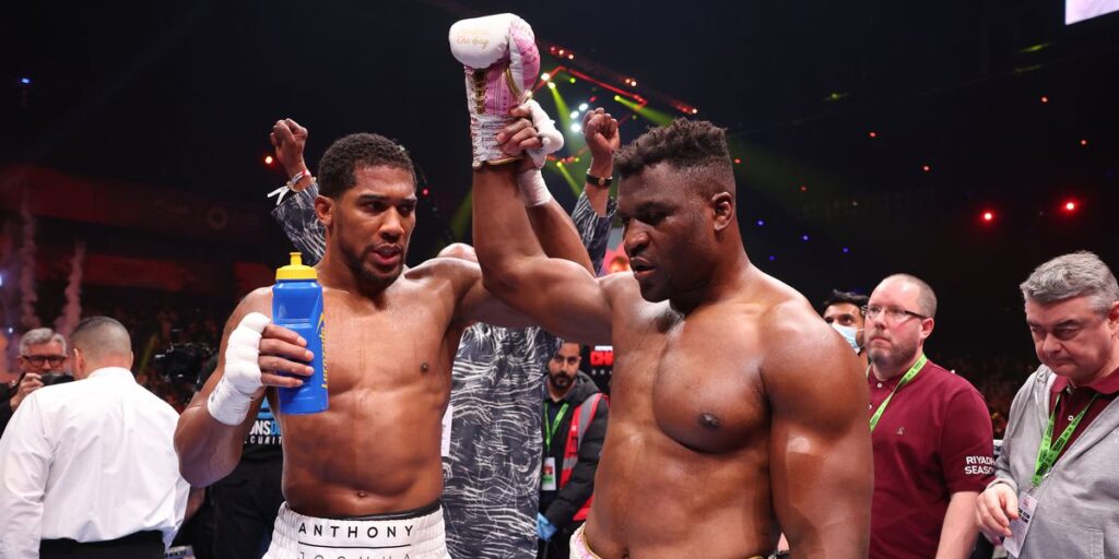 Francis Ngannou and Anthony Joshua