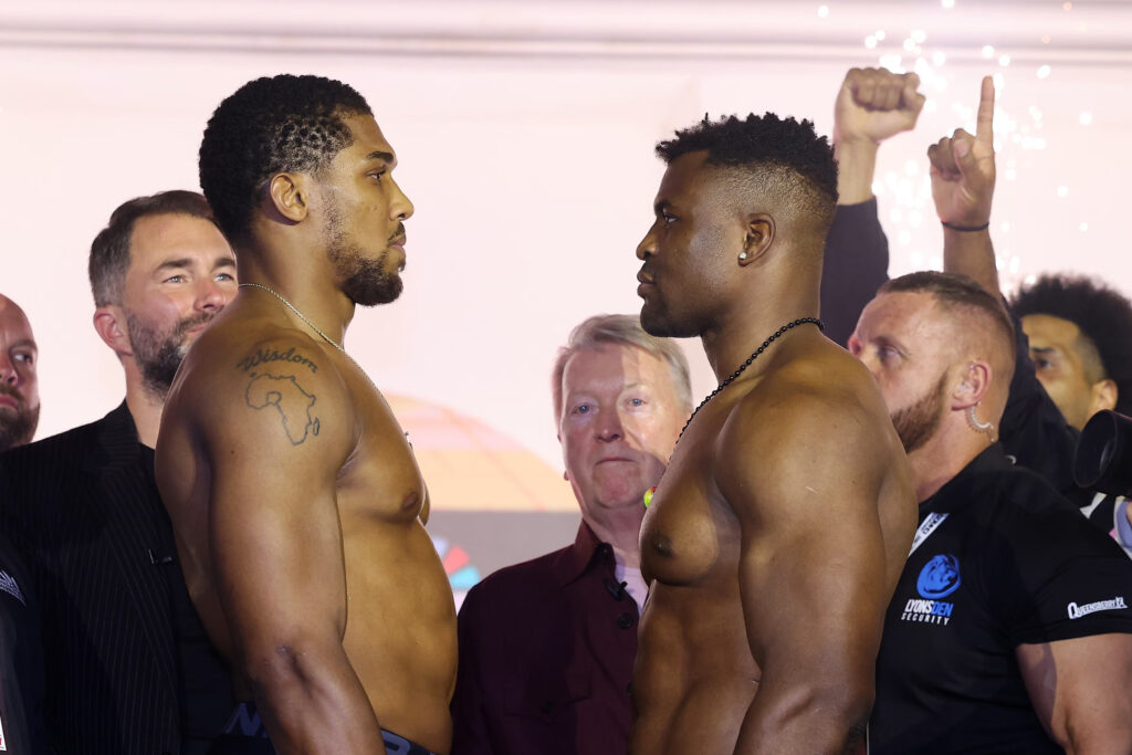 AJ Ngannou weigh ins