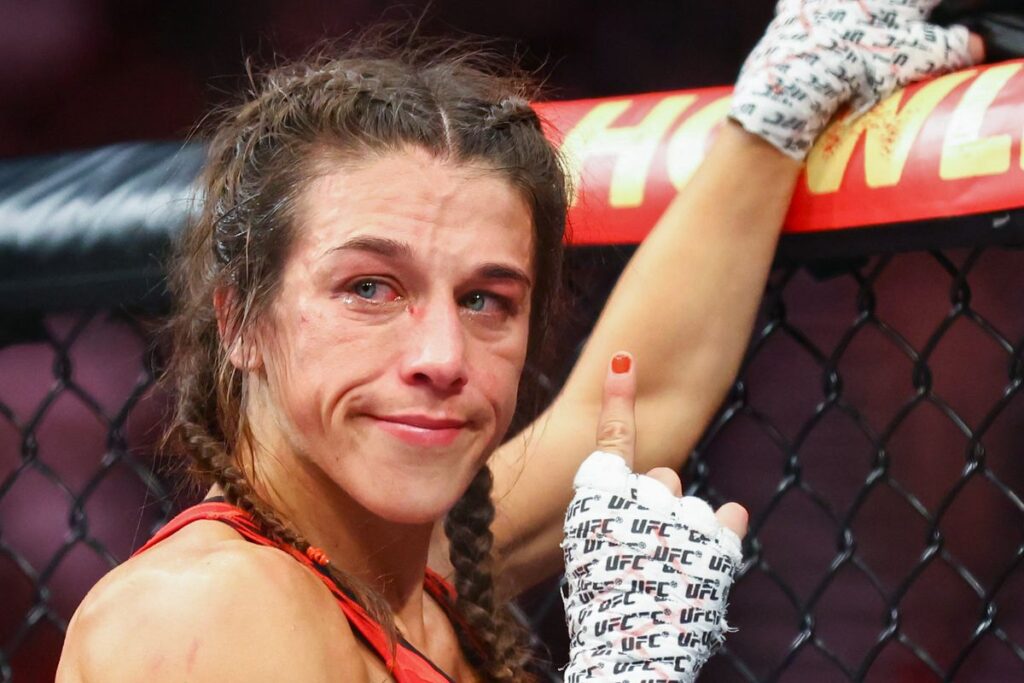 Joanna Jedrzejczyk confirms plans to return before UFC 299 card: 'I was trying to force manager to let me go in' 3 Joanna Jedrzejczyk UFC 275 Jeff Bottari Zuffa LLC 2