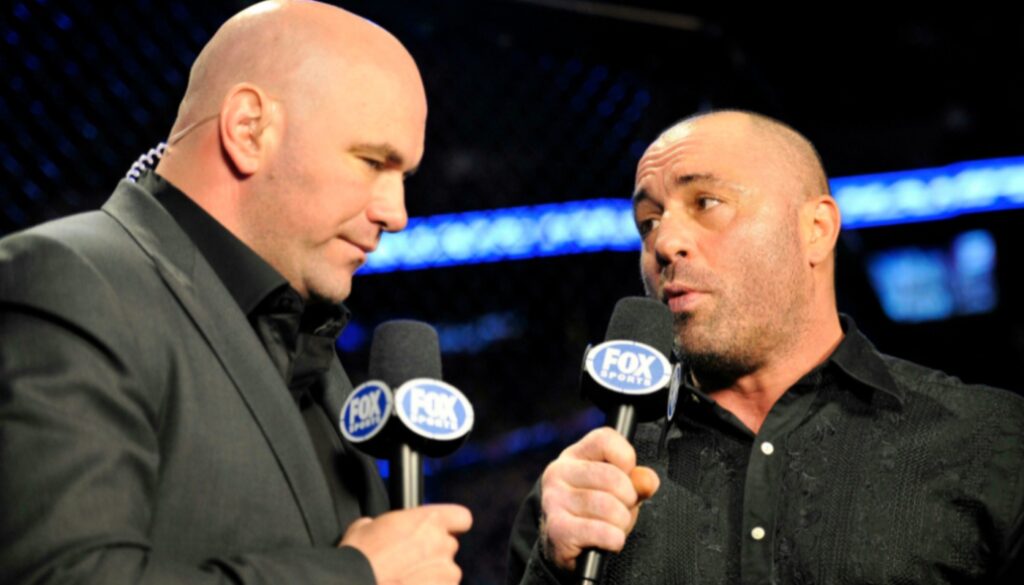 Photos - UFC boss Dana White pulled over by police cruiser: 'I hope they think I'm Joe Rogan' 3 Dana White and Joe Rogan