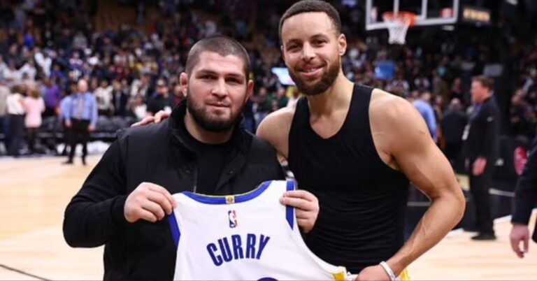 NBA star Steph Curry gifts UFC Hall of Famer Khabib Nurmagomedov game-worn jersey following win
