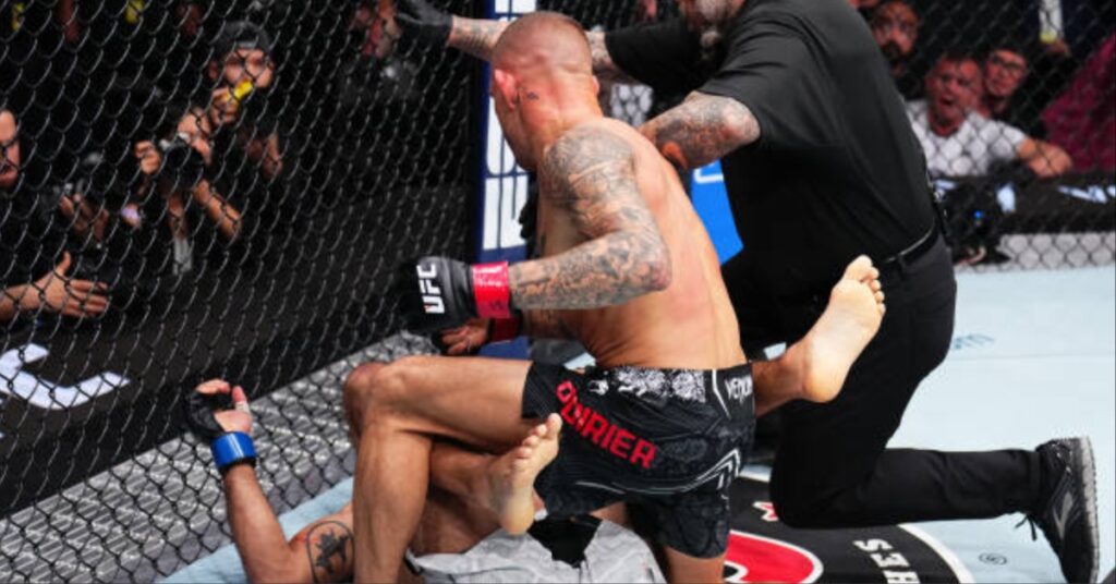 Dustin Poirier lands stunning KO win over Benoit Saint Denis in rsllying performance UFC 299 Highlights
