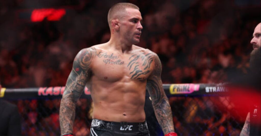 Dustin Poirier calls for title fight with Islam Makhachev in June after shocking KO win at UFC 299