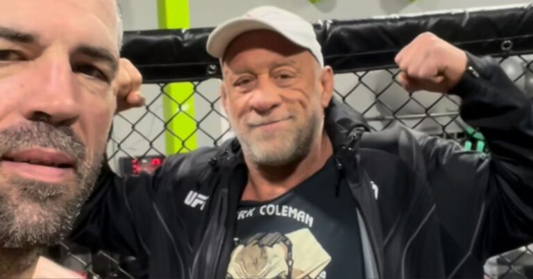 UFC legend Mark Coleman returns to the gym less than a week after nearly dying in devastating house fire