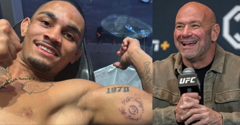 André Lima tattoos bite mark on his bicep, scores 50k bonus from Dana White: ‘This is awesome!’