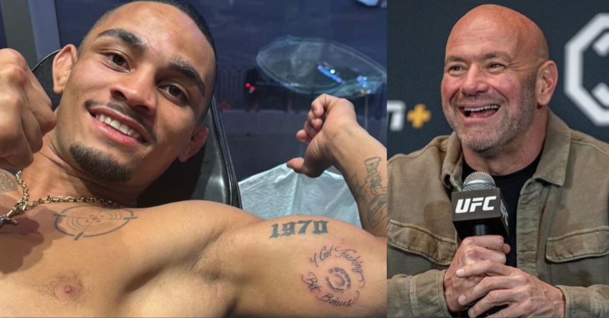 André Lima tattoos bite mark on his bicep, scores 50k bonus from Dana White: 'This is awesome!'