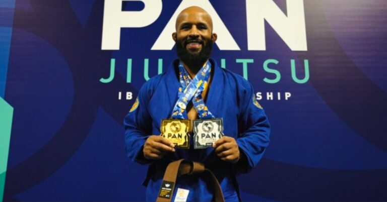 Demetrious Johnson grapples 250-pound giant at IBJJF Pan Championships, takes home gold
