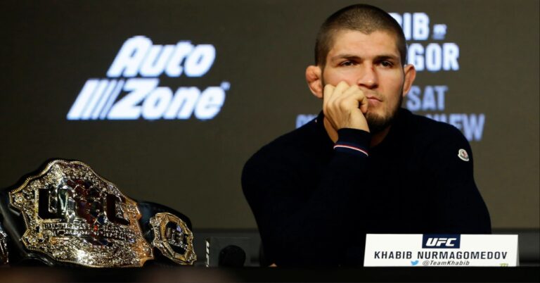 Khabib Nurmagomedov labels Georges St-Pierre’s prediction of win over him in failed fight as ‘Interesting’