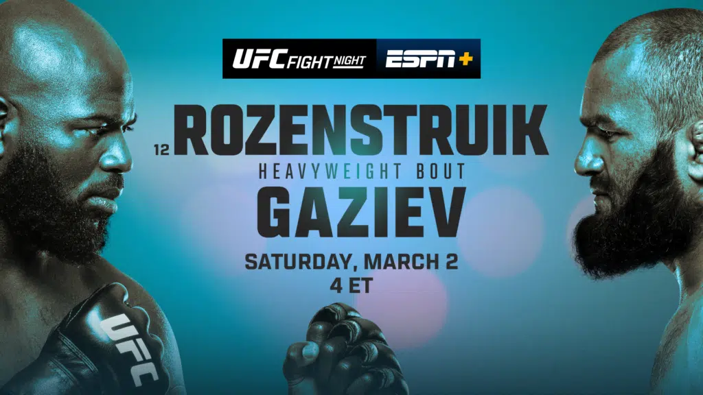 Rozenstruik vs Gaziev Poster