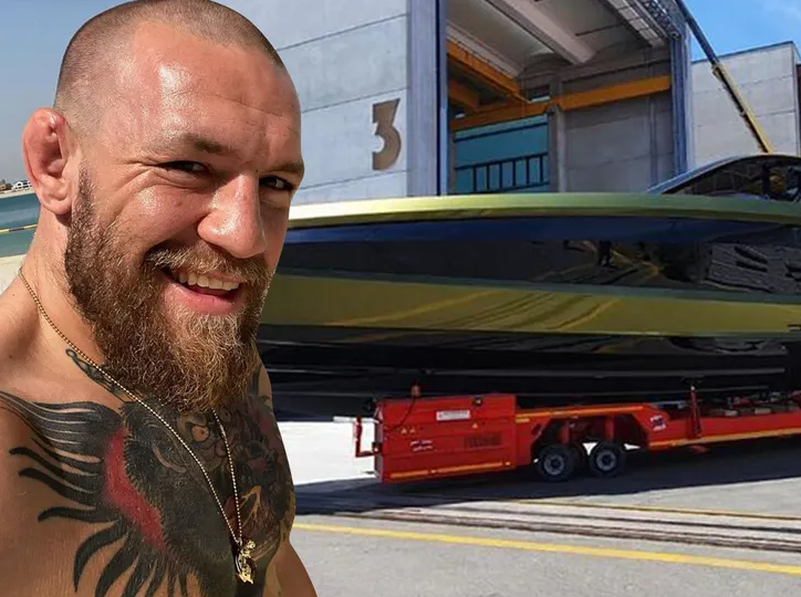 Conor McGregor and his yacht